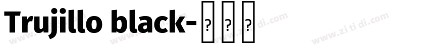 Trujillo black字体转换